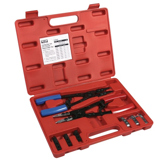 18pce INTERNAL/EXTERNAL CIRCLIP PLIER SET