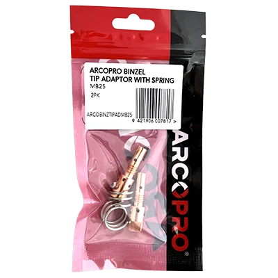 ARCOPRO BINZEL TIP ADAPTOR WITH SPRING MB25 2PK