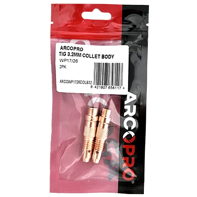 ARCOPRO TIG 3.2MM COLLET BODY WP17/26 2PK